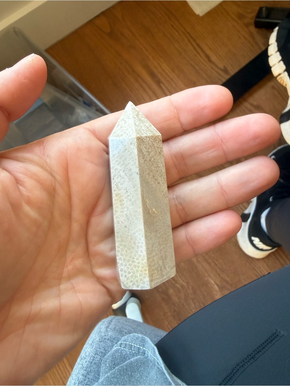 Fossilized coral crystal tower